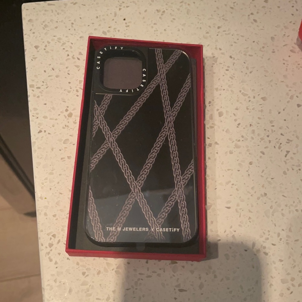 Silver Casetify iPhone 12 Pro Max case